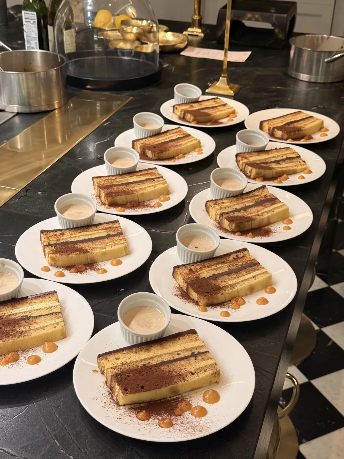 Plated fine dining course